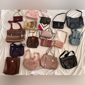 Lot of purses - shoulder bags, crossbody